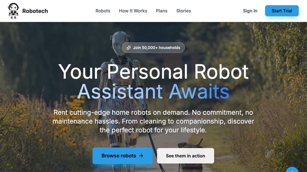 Robotics Homepage Prototype