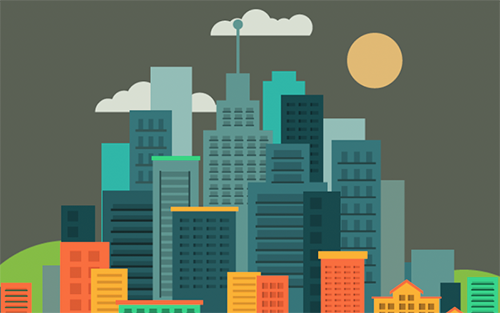 Cityscape animation