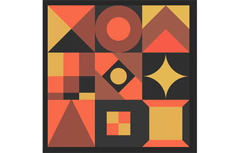 Moving mosaic animation